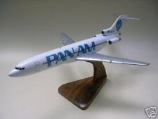 B-727 Pan Am Airlines Boeing B727 Airplane Desk Wood Model Small New picture
