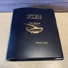 VINTAGE TWA FLIGHT OPERATIONS MANUAL 1986 EXCELLENT CONDITION picture