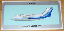 TABA (Brazil) BAe 146-100 Airline Sticker picture