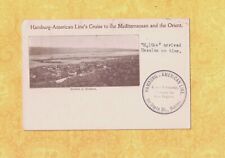 X Travel postcard 1908 HAMBURG AMERICAN LINES MEDITERRANEAN CRUISE  picture