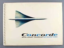CONCORDE EARLY MANUFACTURERS BROCHURE BAC SUD AVIATION - SEAT MAPS - GREAT PICS picture
