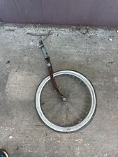 Older Model Raleigh Made In England Bicycle Front Fork With Whitewall Front Tire picture