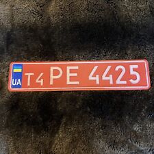 2006 Ukraine 🇺🇦 Ukrainian DEALER License Plate Plastic Tag # T4 PE 4425 picture