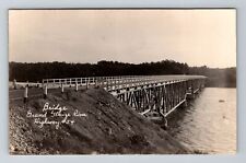 Grand Glaize River Bridge Missouri RPPC, Highway 54, Real Photo Vintage Postcard picture