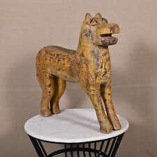 Vintage Wooden Hand Carved Wild Animal Figurine Statue Sculpture Home Decorative picture
