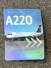 Delta Air Lines Pilot Trading Card from 2022,  No. 56 Airbus A220-300 picture