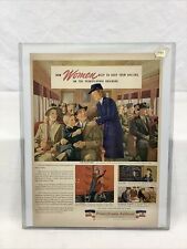 1944 Pennsylvania Railroad Vintage Print Ad WWII How Women Help Keep Rolling  picture