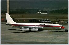 Airplane Pluna Uruguay Boeing B-707-321B N729Q MSN 20029 Rio De Janiero Postcard picture