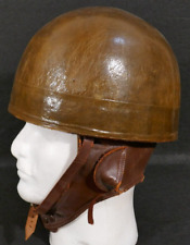 Korean War Belgian Army ABL Levoir Motorcycle Dispatch Rider Helmet 1951, Fine picture