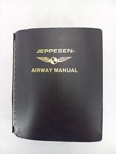 Two Vintage Jeppesen Leather Binders 7 Ring Airway Manuals 2006 picture