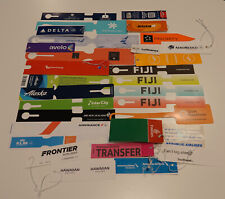 31 NEW Airline Bag Luggage Paper Tags AirNZ Air Tahiti Lufthansa AF KLM Iceland picture