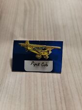 PIPER CUB HAT LAPEL PIN UP PILOT CREW SOLO GIFT WING AIRPLANE L@@K  picture