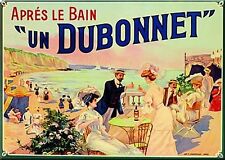 French Advertising Sign Dubonnet Liquor Impressionist - Beach Scene picture