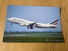 Air France Boeing 747-400 aircraft postcard picture