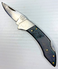 LAKOTA FALCON Vintage Lockback Black Folding Knife Sei Kanemotsu Seki Japan 80s picture