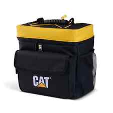Caterpillar CAT Equipment Black & Yellow 10 Can Bungee Lunch Cooler Bag w/Strap picture