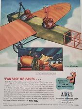 1943 Adel Precision Products Fortune WW2 Print Ad Plane Pilot Bombs Pluto Disney picture