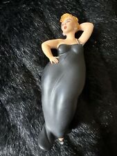 Emilio Casarotto Black Dress Lady Figurine Chubby Models Italy Signed Limited Ed picture