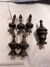 Mixed Lot Of Carved Wooden Clock Finials picture