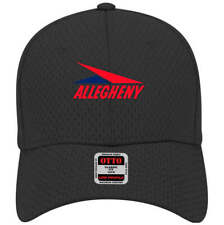 Allegheny Airlines Classic 1970s Logo Adjustable Black Mesh Baseball Cap Hat New picture