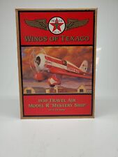 Ertl Wings of Texaco 1930 Travel Air Model R Mystery Ship Die Cast Coin Bank NIB picture