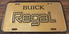 Vintage Buick Regal Showroom Booster License Plate 1987 Grand National GNX 1986 picture