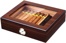 Bald Eagle Handmade Cigar Humidor Cedar Cigar Desktop Box with Humidifier and... picture