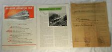 Vintage 1922 Southern Railway Co. Memo + 2 flyers picture