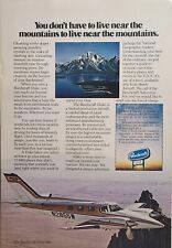 Beechcraft Duke B60 Twin Engine Mountains Wichita Kansas Vintage Print Ad 1975 picture