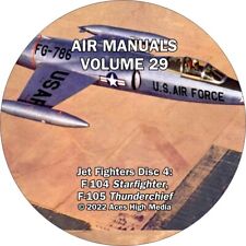 Jet Fighters Flight Manuals on CD F-104 Starfighter F-105 Thunderchief picture