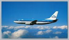 Aviation Airplane Postcard KLM Royal Dutch Airlines Issue Boeing 737-300 OS1 picture