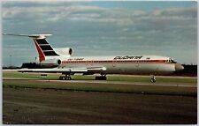 Airplane Cubana Tupolev TU-154B-2 Airline Aircraft at Montreal Canada Postcard picture