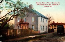 Postcard 31 Front Street, First Sunday school in Beverly, Massachusetts~133646 picture