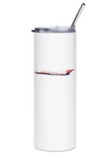 TWA Boeing 727-200 Stainless Steel Water Tumbler with straw - 20oz. picture