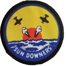 VF111 Sundowners Top Gun Morale Patch Tactical Military USA Flag F14 Tomcat picture