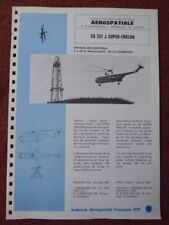 1971 AERONAUTICAL AEROSPACE DOCUMENT HELICOPTER SA.321 J SUPER HORNON picture