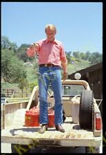 1985 Chuck Connors Portrait 35MM Holding Snake Original Slide +FREE SCAN CC19 picture