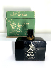 Rare  Sealed  Vintage black perfume bottle w/box.  Kali by Dana.  1 oz.  1955. picture