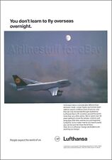 1987 LUFTHANSA Airlines BOEING 747-200B Jumbo Jet ad advert airways GERMANY picture