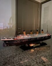 Large Handcrafted  TITANIC Model With Lights And Display Stand picture