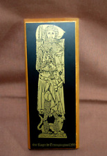Monumental Brass Rubbing Plaque Sir Roger de Trumpington 1289   Vintage   R1420 picture