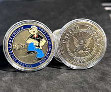 POPEYE The Sailor Man US Navy Proud Challenge Coin IN STOCK-SHIPS IN 24 HRS picture