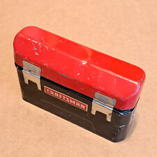 VINTAGE RARE SEARS CRAFTSMAN MINI TOOLBOX TIN CAN, FOR GIFT / THANK YOU CARD picture