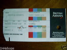 VINTAGE BRITISH AIRWAYS BOARDING PASS picture