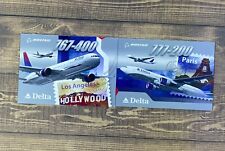 2004 Delta AirLines Boeing 777-200 Trading Card #21 And Boeing 767-400 #20 Cards picture