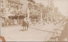 RPPC Postcard Norristown PA Historic Day 1912 Scotch Irish Settlers Main Street picture