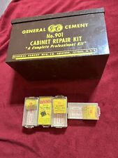 Vintage General Cement Radio Cabinet Repair Box No. 901, Plus 4 Screw Boxes. picture