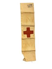 VINTAGE WWII ORIGINAL AEF COMBAT MEDIC ARMY RED CROSS COTTON ARMBAND picture