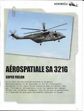 SA 321G SUPER HORNET HELICOPTER & AEROSPACE PAPER & picture