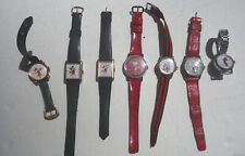 Lot of 7 Vintage Children's Wristwatches Mickey Mouse Snoopy Cinderella Swiss picture